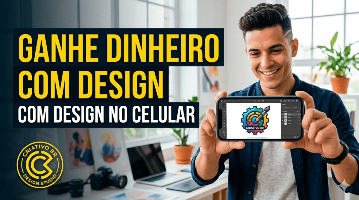 Design no Celular: Ganhe Dinheiro criando Logos e Banners sem precisar de Computador!