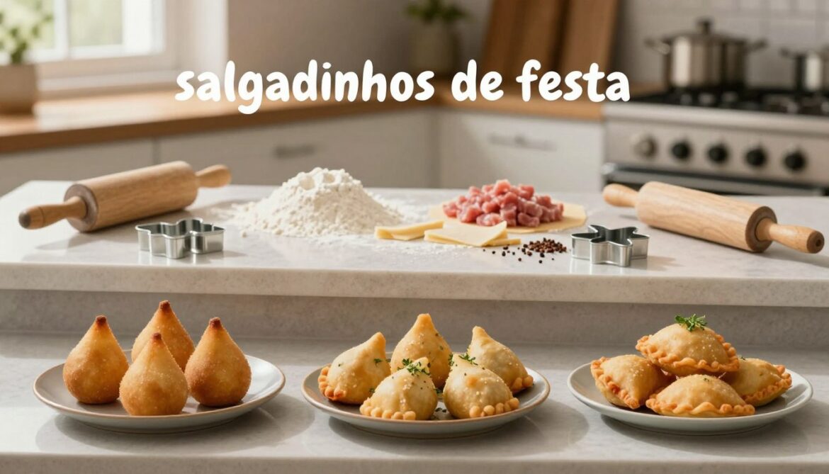 RENDA EXTRA FAZENDO SALGADINHOS DE FESTA PASSO A PASSO