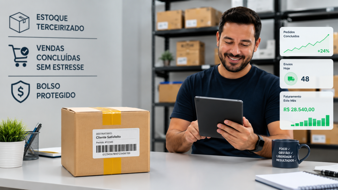 Como Criar um Negócio de Dropshipping do Zero: O Passo a Passo Logístico para Vender Produtos Sem Ter Estoque Físico