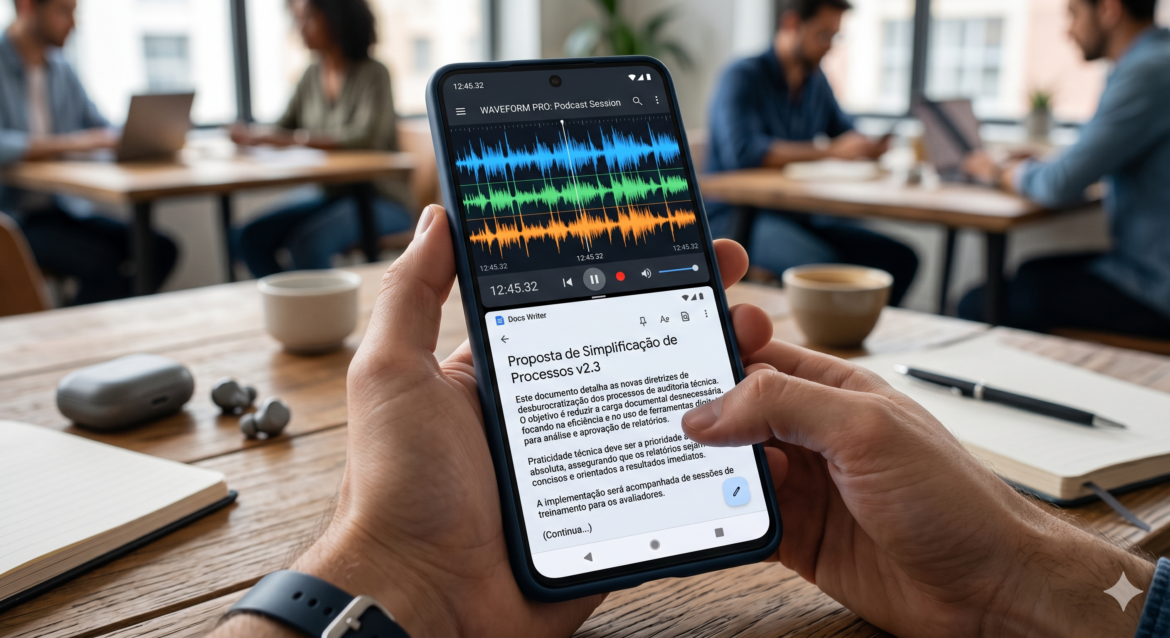 Revisão e Transcrição de Áudio pelo Celular: Como Faturar Convertendo Entrevistas e Vídeos em Texto