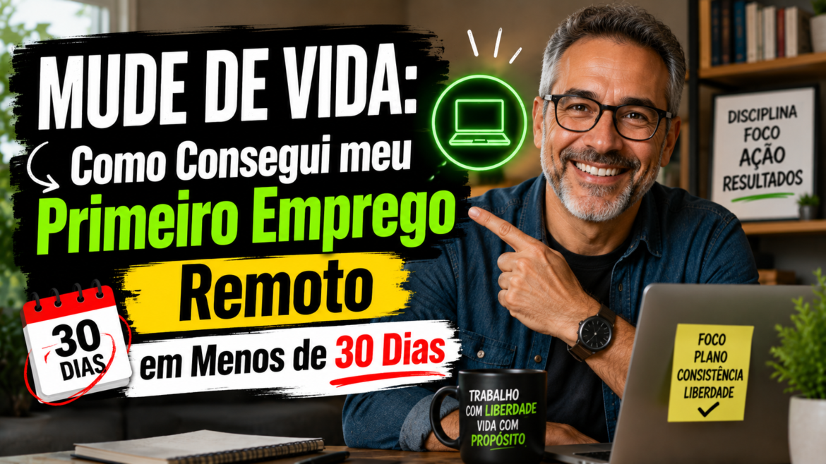MUDE DE VIDA: Como Consegui meu Primeiro Emprego Remoto em Menos de 30 Dias