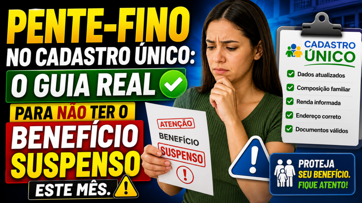 Pente-Fino no Cadastro Único: O Guia Real para não ter o Benefício Suspenso este mês.