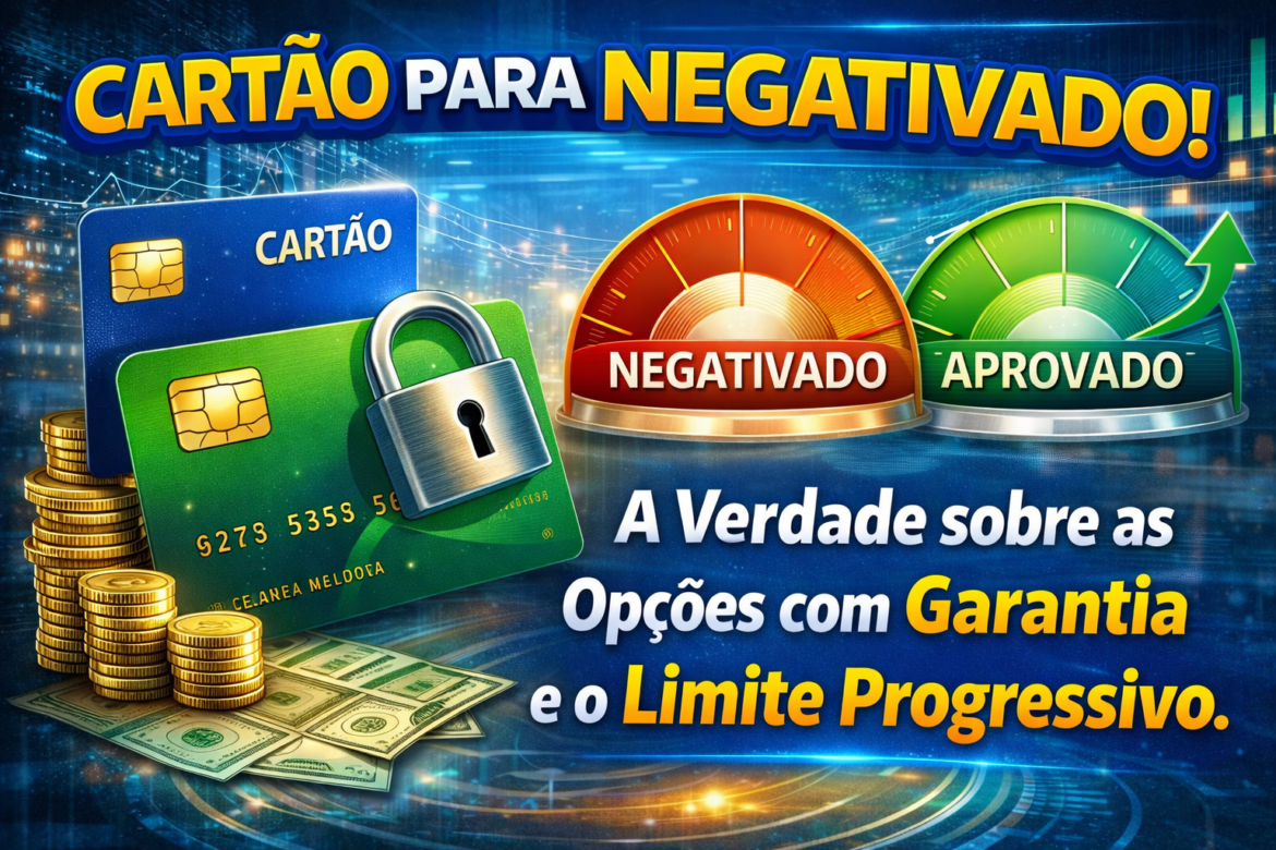 Cartão para Negativado: A Verdade sobre as Opções com Garantia e o Limite Progressivo