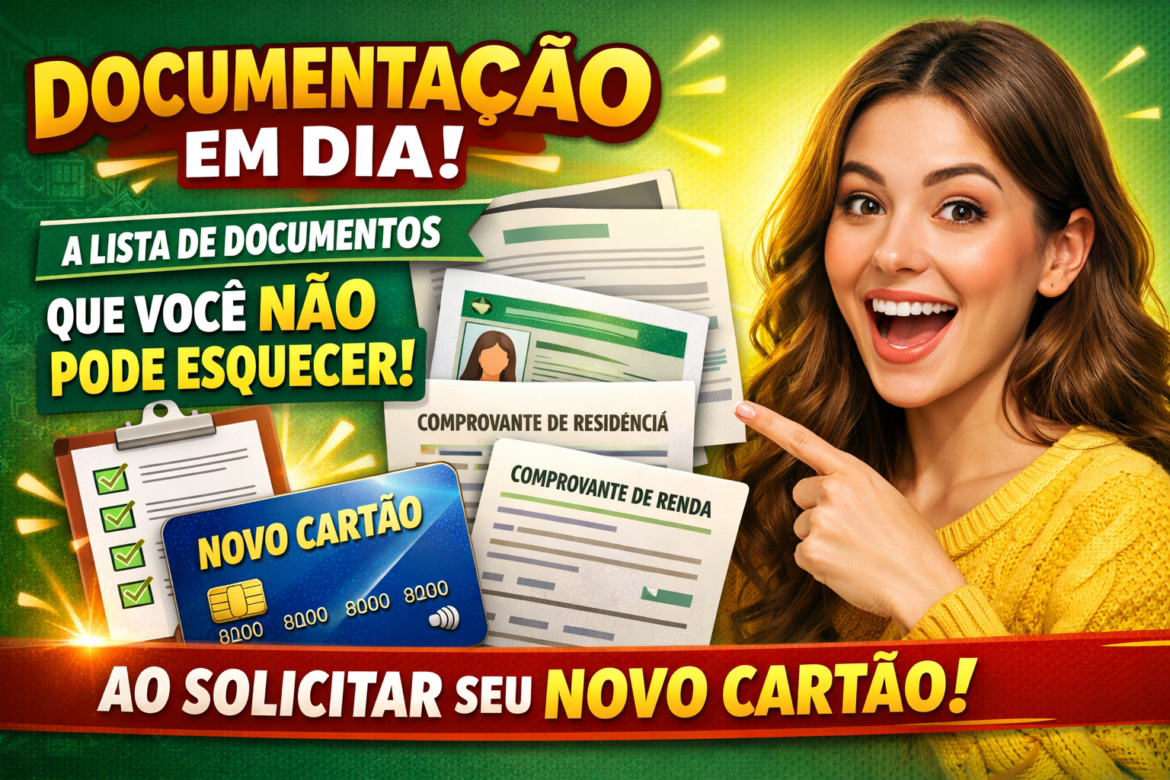 Documentação em Dia: A lista de documentos que você não pode esquecer ao solicitar seu novo Cartão
