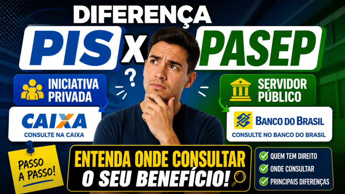 Diferença PIS e Pasep: Entenda onde consultar o seu benefício dependendo se você é da iniciativa privada ou pública