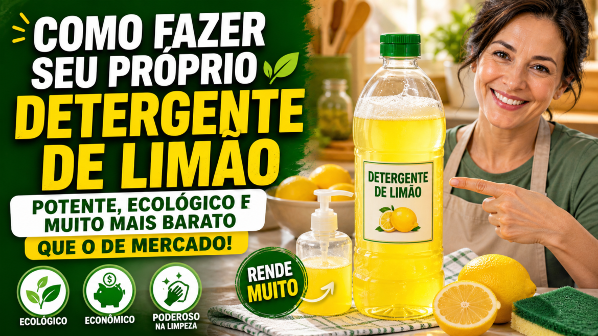 Como Fazer seu Próprio Detergente de Limão: Potente, Ecológico e Muito Mais Barato que o de Mercado