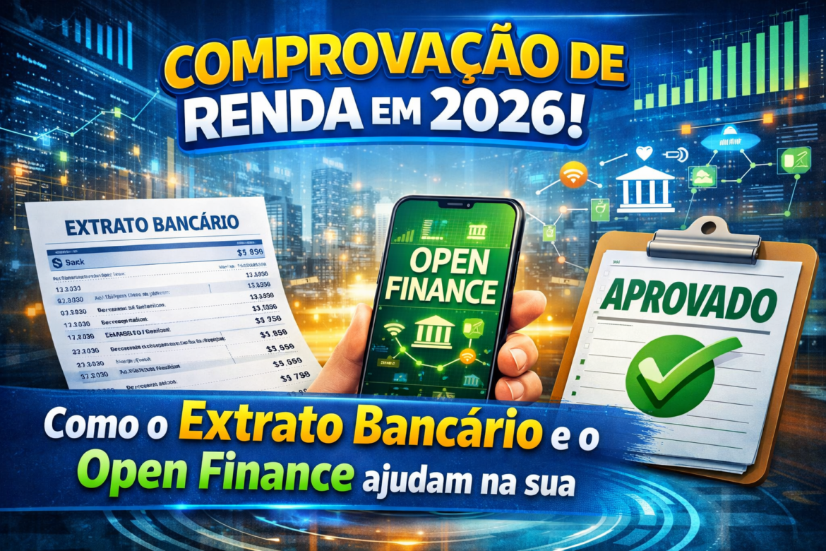 Comprovação de Renda em 2026: Como o Extrato Bancário e o Open Finance ajudam na sua Aprovação