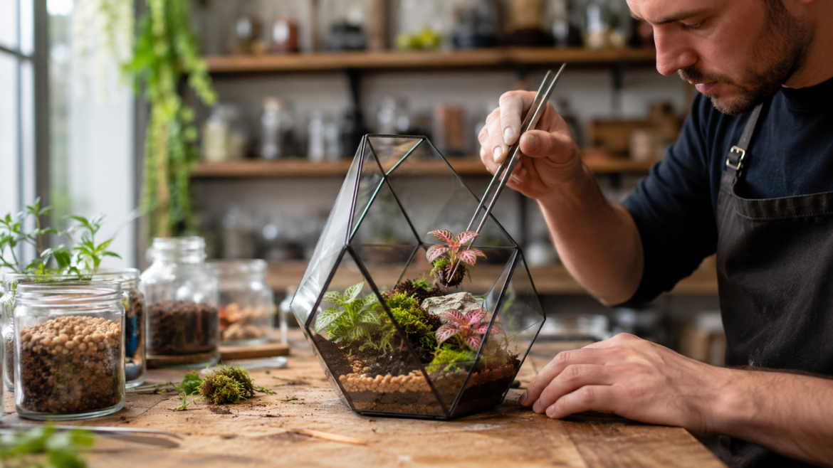 Terrários Lucrativos: O Passo a Passo Para Montar Arranjos Botânicos de Alto Valor e Vender Rápido