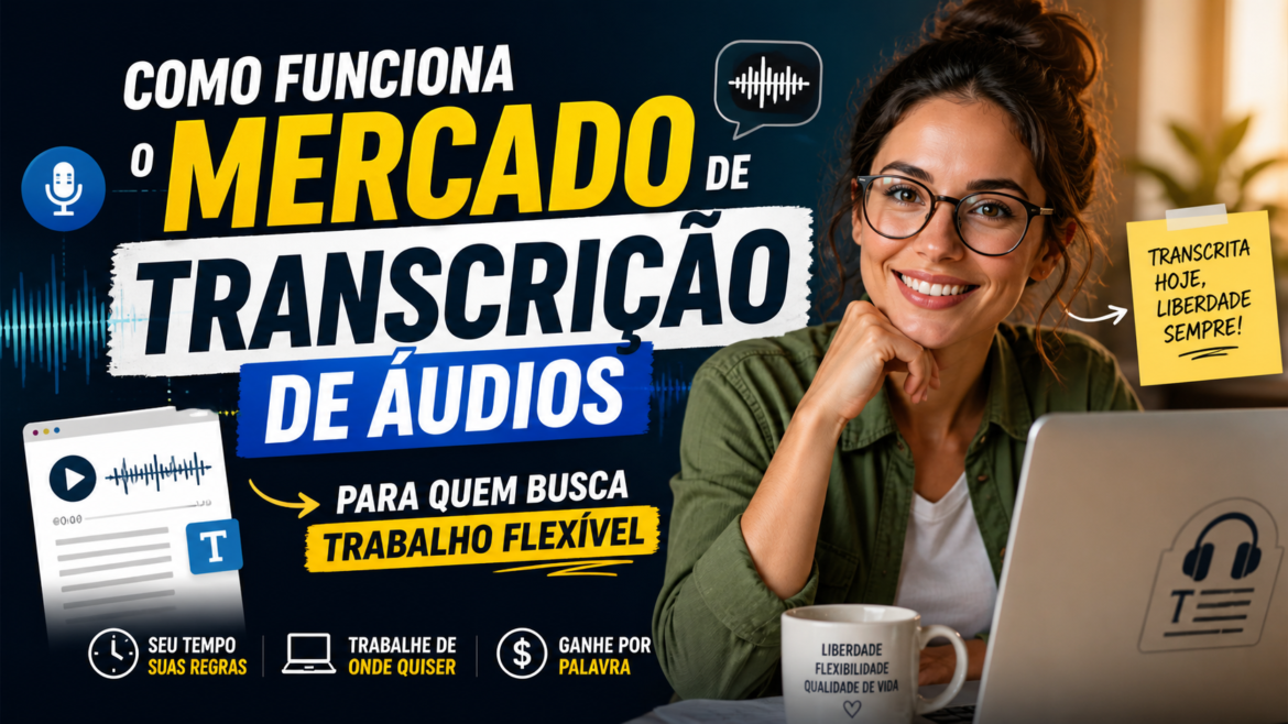 Como fazer para se Tornar um Transcritor de Áudios e Gerar Renda Extra na Terceira Idade.