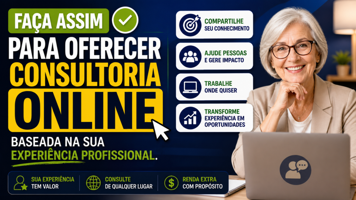 Faça assim para oferecer Consultoria Online baseada na sua Experiência Profissional