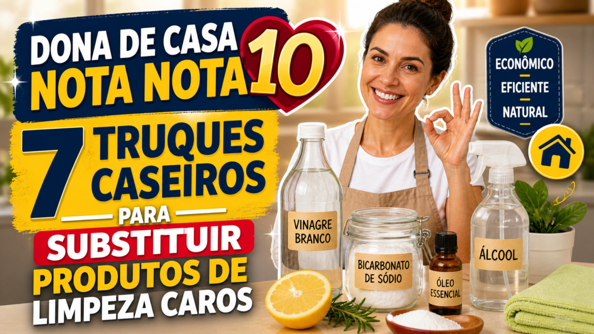 Dona de Casa Nota Nota 10:  7 Truques Caseiros para Substituir Produtos de Limpeza Caros