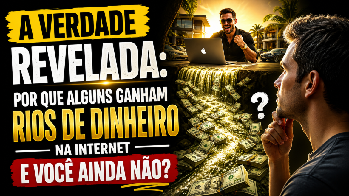 A Verdade Revelada: Por que Alguns Ganham Rios de Dinheiro na Internet e Você Ainda Não?