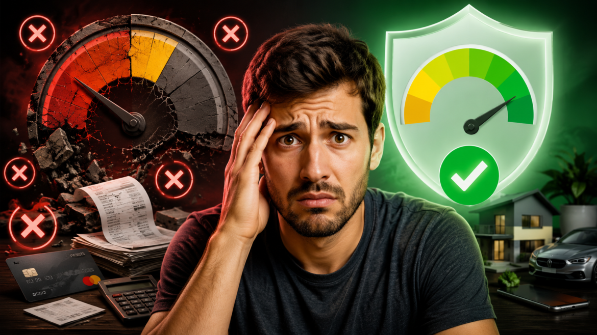 CUIDADO: 7 Erros Fatais que Destroem seu Score de Crédito e como evitá-los.