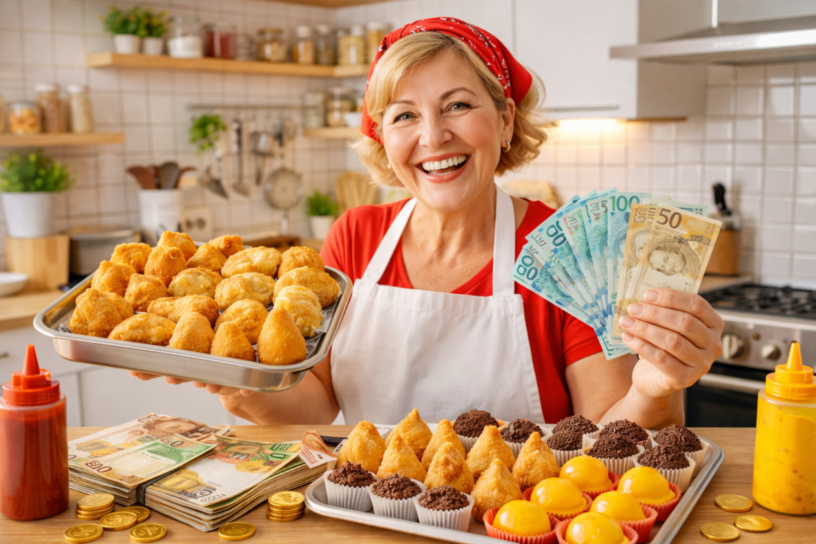 OURO NA COZINHA: Como Ganhar R$ 2.000 por Mês Vendendo Salgados e Doces Caseiros.