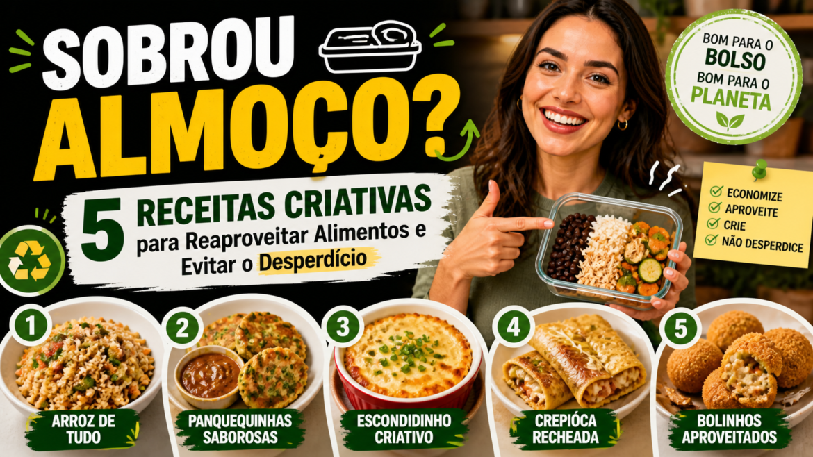 Sobrou Almoço? 5 Receitas Criativas para Reaproveitar Alimentos e Evitar o Desperdício