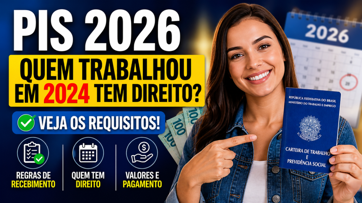 Regras de Recebimento: Quem trabalhou em 2024 tem direito ao PIS em 2026? Veja os requisitos.