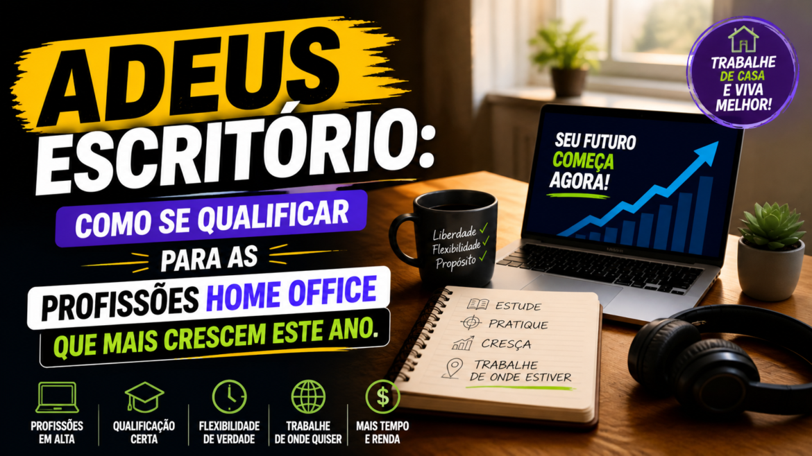Adeus Escritório: Como se qualificar para as Profissões Home Office que mais crescem este ano