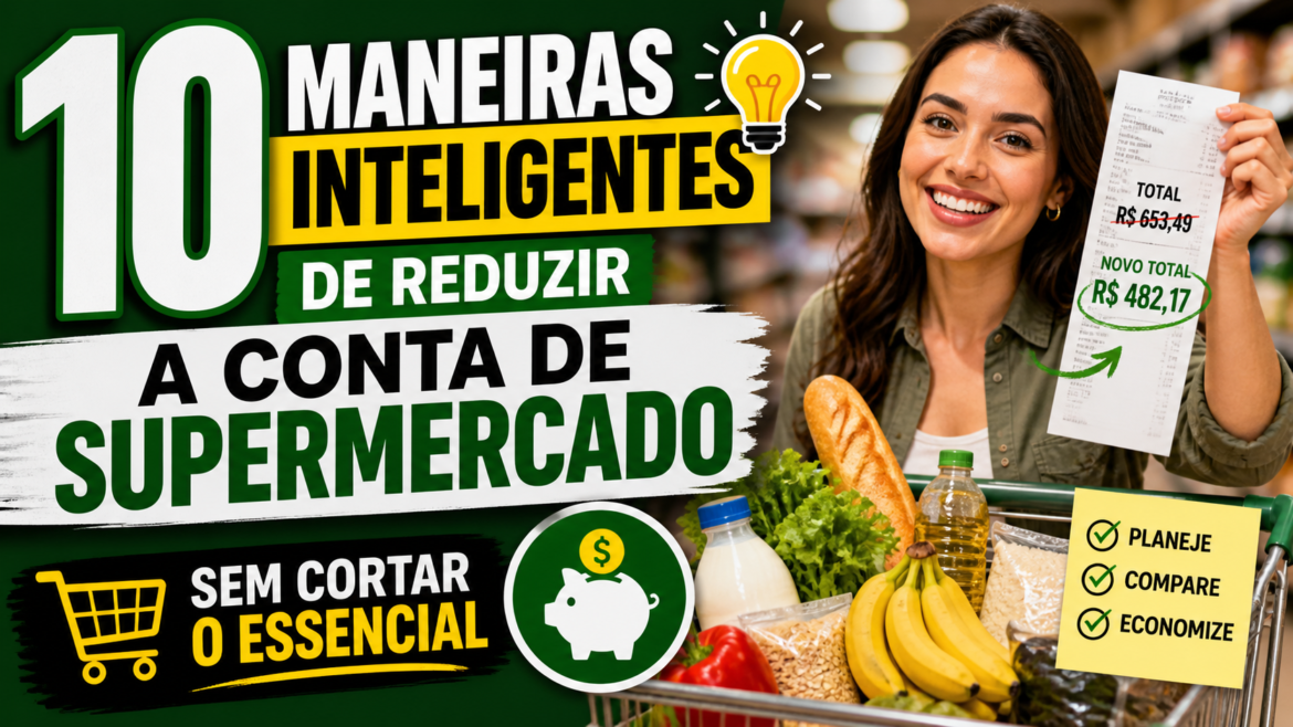 10 Maneiras Inteligentes de Reduzir a Conta de Supermercado sem Cortar o Essencial