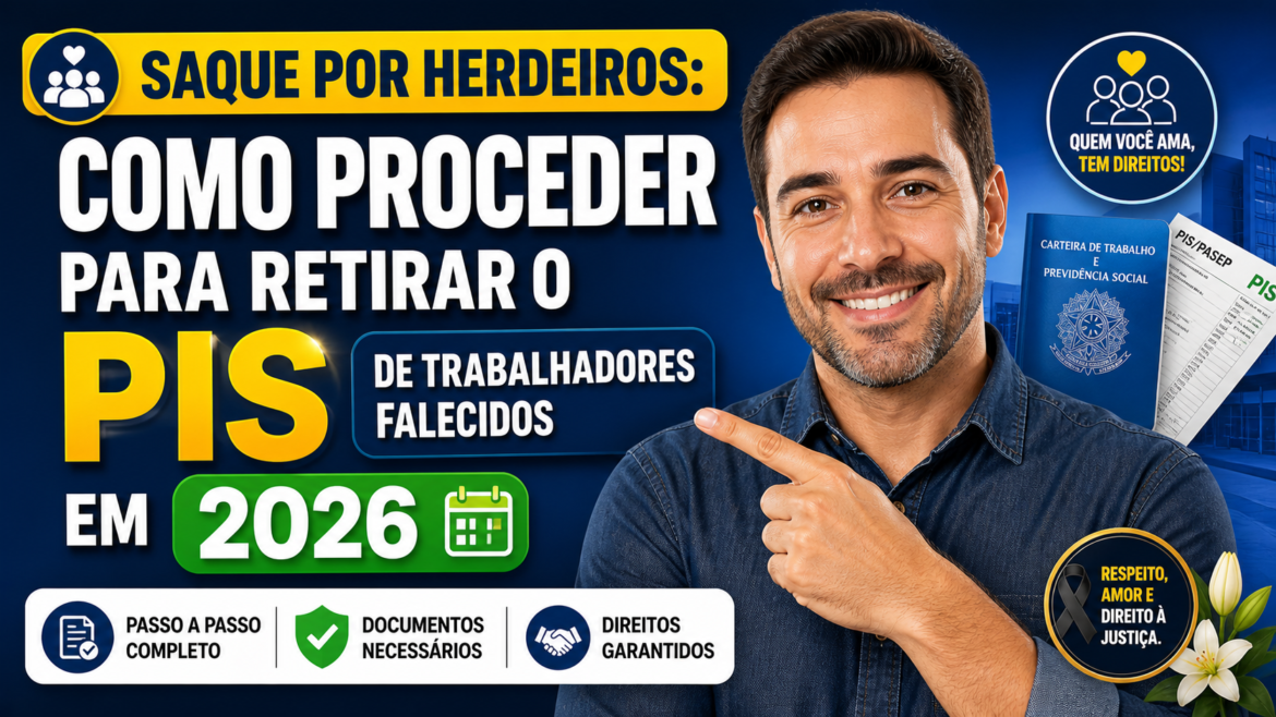 Saque por Herdeiros: Como proceder para retirar o PIS de trabalhadores falecidos em 2026