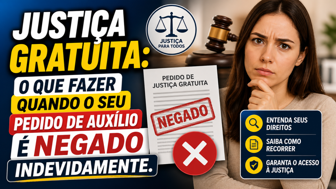 Justiça Gratuita: O que fazer quando o seu pedido de auxílio é negado indevidamente
